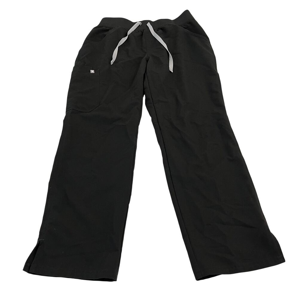 Figs Kade Straight-Leg Scrub Pants Black size Medium Petite